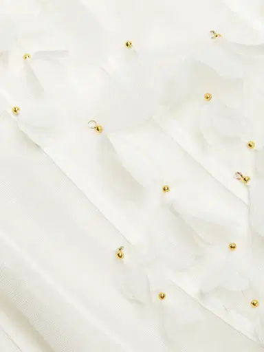 Zimmermann Women's Petal Appliqué Linen-Silk Corset Gown - Natural - Size 8 | Thumbnail 7 Zimmermann Women's Petal Appliqué Linen-Silk Corset Gown - Natural - Size 8 | Thumbnail 7