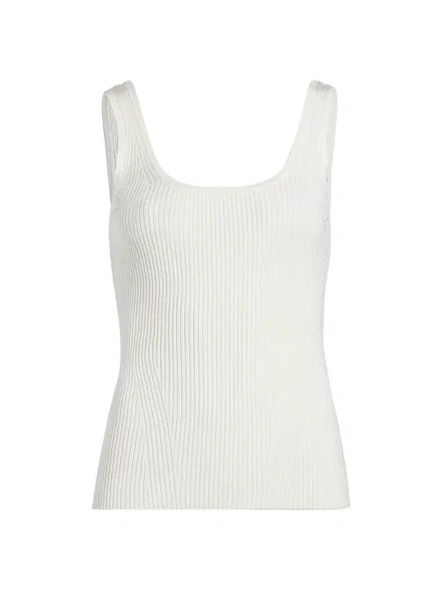 Zimmermann Women's Scoopneck Rib-Knit Tank - Parchment