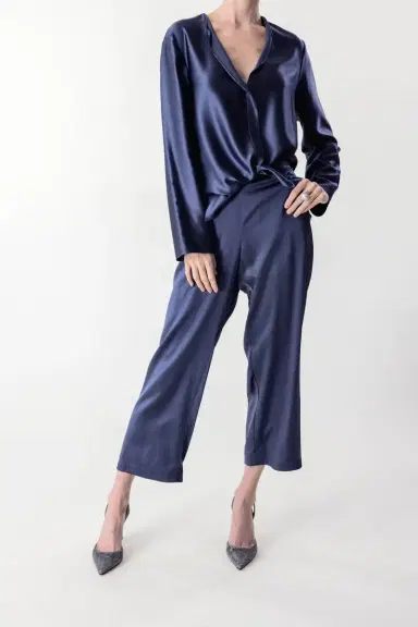 PETER COHEN House Blouse - Denim | Thumbnail 2