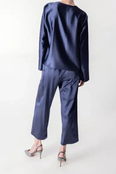 PETER COHEN House Blouse - Denim | Thumbnail 4