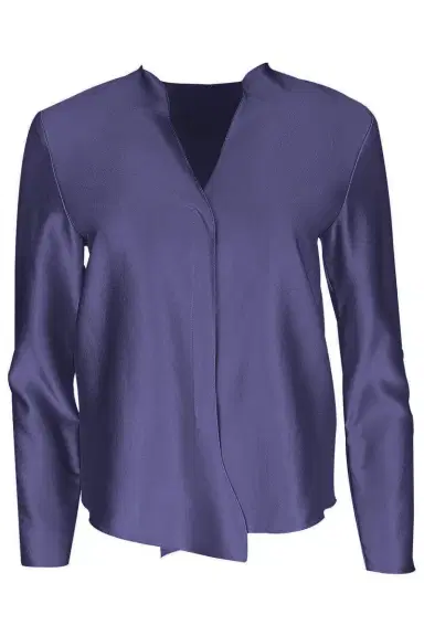 PETER COHEN House Blouse - Denim | Thumbnail 1