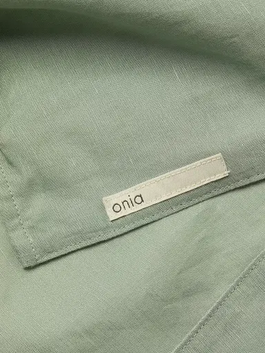 Onia Men's Linen-Blend Camp Shirt - Sage | Thumbnail 6