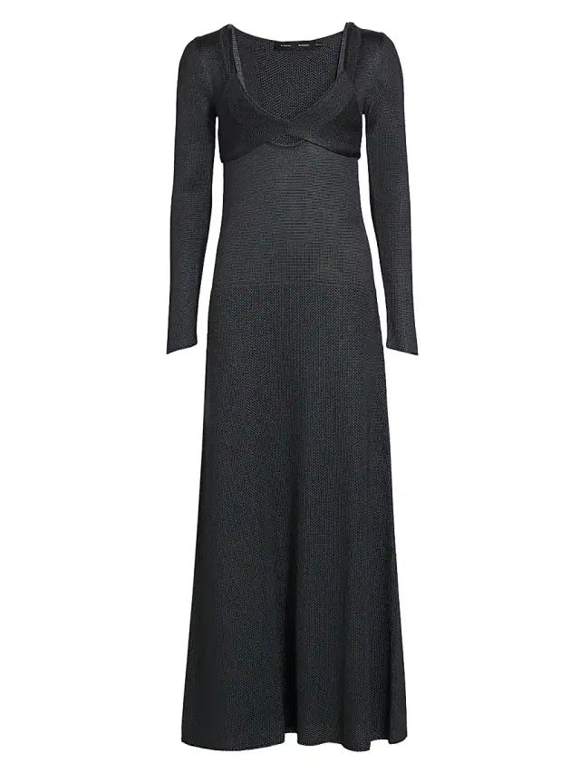 Proenza Schouler Women's Nalani Knit Maxi-Dress - Slate