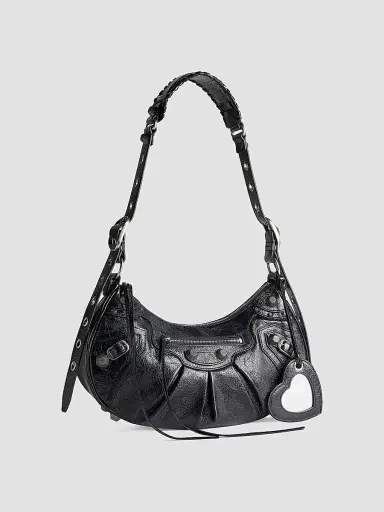 Balenciaga Women's Le Cagole Small Shoulder Bag - Black | Thumbnail 3