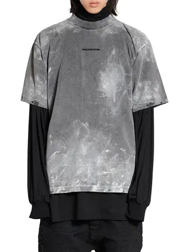 Balenciaga Men's Back T-Shirt Medium Fit | Thumbnail 3