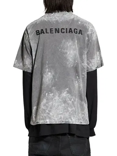 Balenciaga Men's Back T-Shirt Medium Fit | Thumbnail 5
