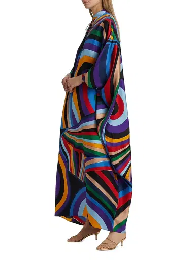Pucci Women's Silk Twill Kaftan - Viola Rosso | Thumbnail 4 Pucci Women's Silk Twill Kaftan - Viola Rosso | Thumbnail 4