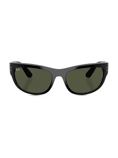 Ray-Ban Men's RB2289 63MM Oval Sunglasses - Black | Thumbnail 2