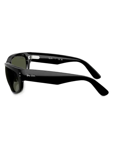 Ray-Ban Men's RB2289 63MM Oval Sunglasses - Black | Thumbnail 3
