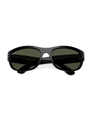 Ray-Ban Men's RB2289 63MM Oval Sunglasses - Black | Thumbnail 5