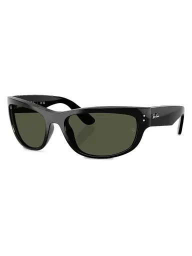 Ray-Ban Men's RB2289 63MM Oval Sunglasses - Black | Thumbnail 1