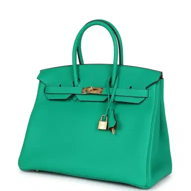 HERMÈS Hermes Special Order (HSS) Birkin 35 Menthe Verso Togo Gold Hardware | Thumbnail 5 HERMÈS Hermes Special Order (HSS) Birkin 35 Menthe Verso Togo Gold Hardware | Thumbnail 5