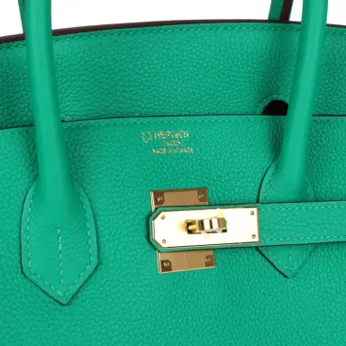 HERMÈS Hermes Special Order (HSS) Birkin 35 Menthe Verso Togo Gold Hardware | Thumbnail 7 HERMÈS Hermes Special Order (HSS) Birkin 35 Menthe Verso Togo Gold Hardware | Thumbnail 7