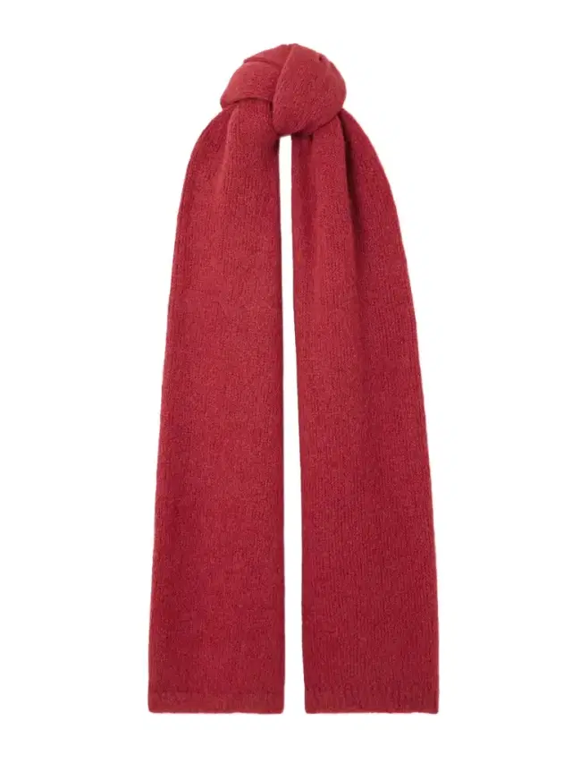 Bead-embellished Brushed Alpaca-blend Scarf