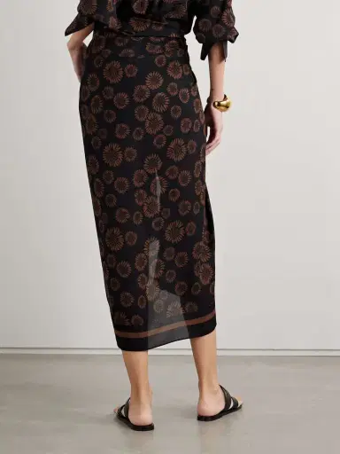 Matteau Floral-print Silk-georgette Pareo | Thumbnail 3