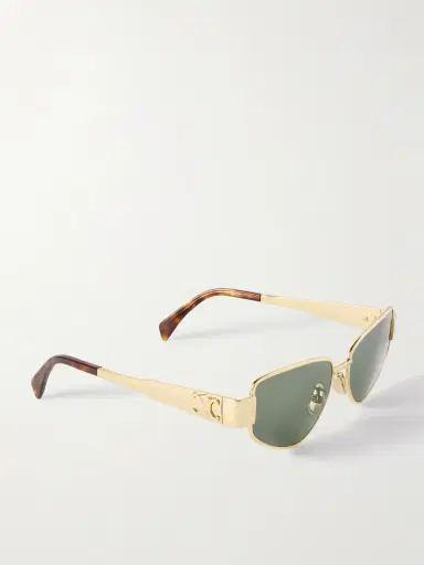 CELINE Eyewear Cat-eye Gold-tone Sunglasses | Thumbnail 3