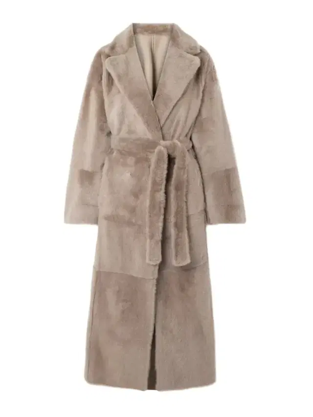 Belted Shearling Coat