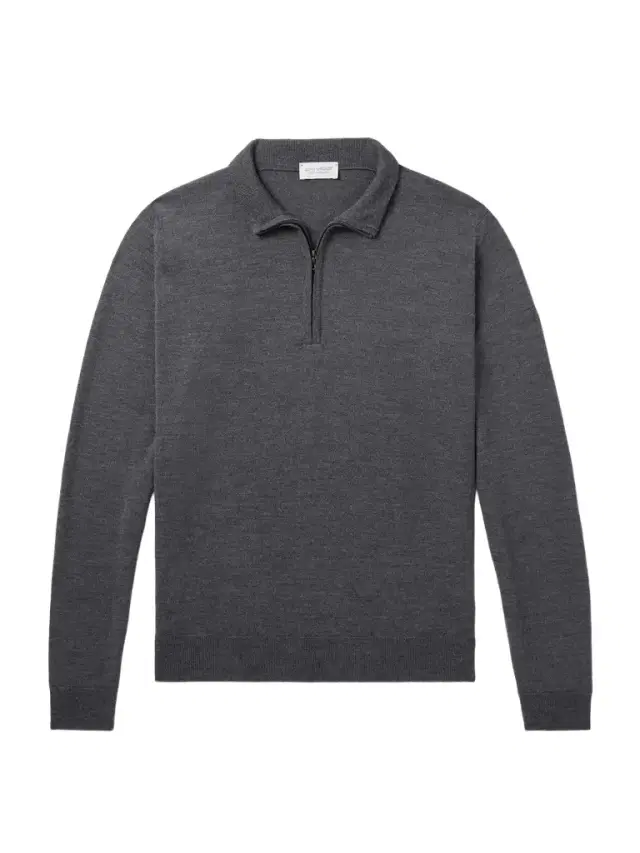 John Smedley Tapton Slim-Fit Merino Wool Half-Zip Sweater - Men