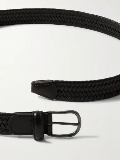 Anderson's 3.5cm Woven Leather Belt - Men | Thumbnail 2 Anderson's 3.5cm Woven Leather Belt - Men | Thumbnail 2