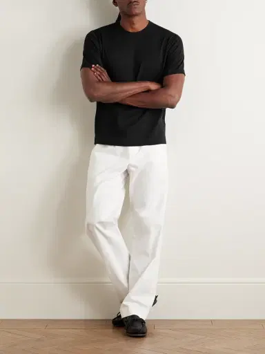 John Smedley Lorca Slim-Fit Sea Island Cotton T-Shirt - Men | Thumbnail 2