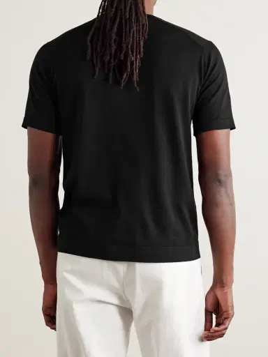 John Smedley Lorca Slim-Fit Sea Island Cotton T-Shirt - Men | Thumbnail 3