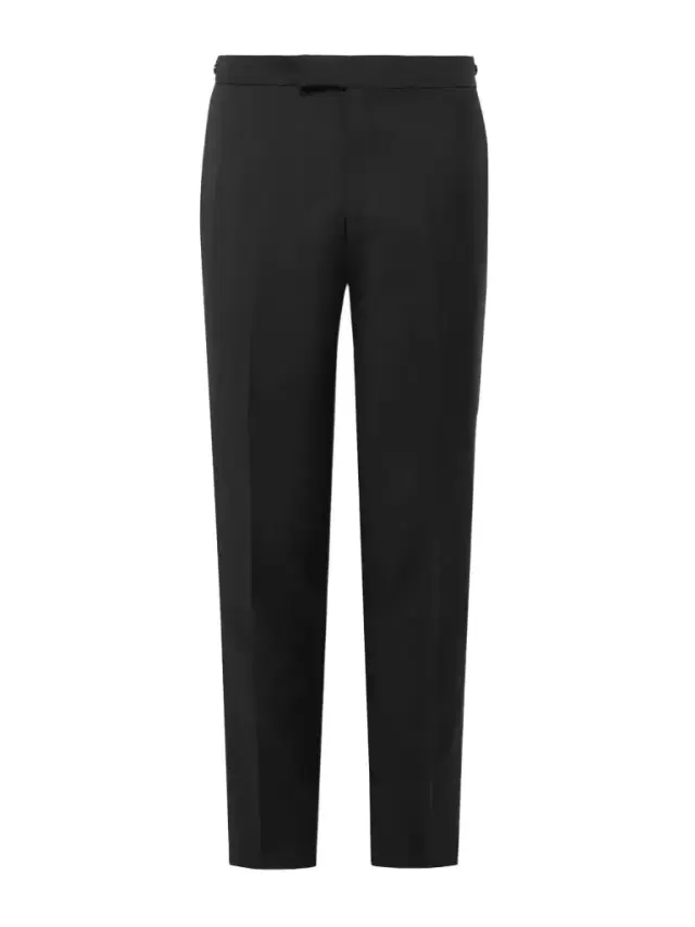 Paul Smith Slim-Fit Satin-Trimmed Wool and Mohair-Blend Tuxedo Trousers - Men