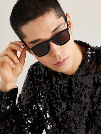 Saint Laurent D-Frame Recycled-Acetate Sunglasses - Men | Thumbnail 2 Saint Laurent D-Frame Recycled-Acetate Sunglasses - Men | Thumbnail 2