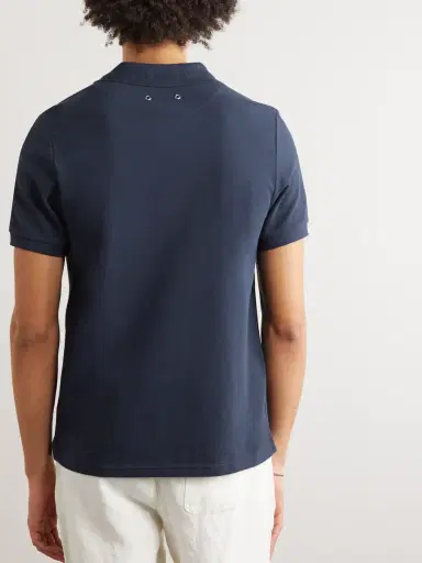 Vilebrequin Slim-Fit Logo-Embroidered Cotton-Piqué Polo Shirt - Men | Thumbnail 3