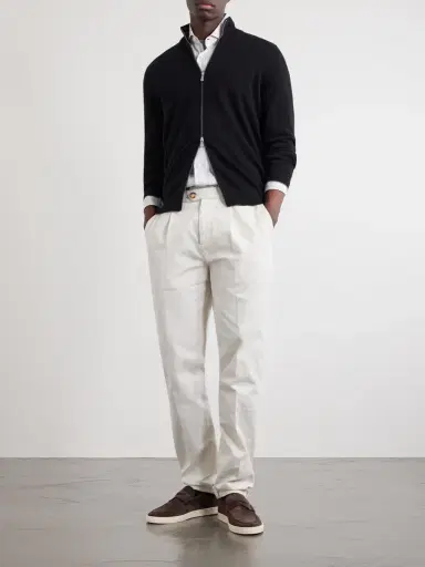 Brunello Cucinelli Cashmere Zip-Up Sweater - Men | Thumbnail 2
