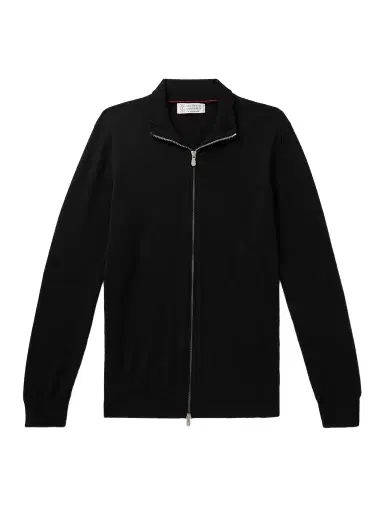 Brunello Cucinelli Cashmere Zip-Up Sweater - Men | Thumbnail 1