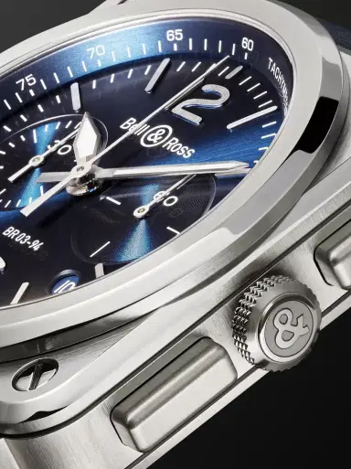 Bell & Ross BR 03-94 Blue Steel Automatic Chronograph Steel Watch, Ref. BR0394‐BLU-ST/SCA - Men | Thumbnail 3 Bell & Ross BR 03-94 Blue Steel Automatic Chronograph Steel Watch, Ref. BR0394‐BLU-ST/SCA - Men | Thumbnail 3