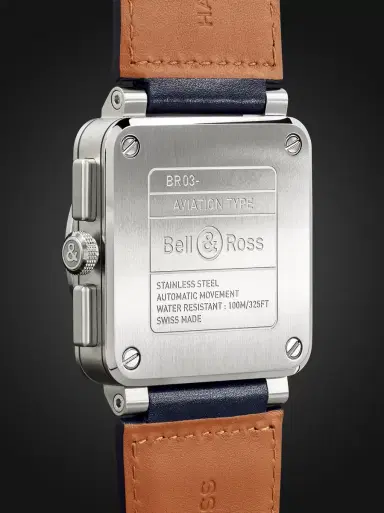 Bell & Ross BR 03-94 Blue Steel Automatic Chronograph Steel Watch, Ref. BR0394‐BLU-ST/SCA - Men | Thumbnail 5 Bell & Ross BR 03-94 Blue Steel Automatic Chronograph Steel Watch, Ref. BR0394‐BLU-ST/SCA - Men | Thumbnail 5