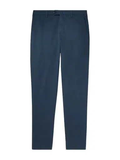 Loro Piana Pantaflat Slim-Fit Pleated Stretch-Cotton Trousers - Men | Thumbnail 1 Loro Piana Pantaflat Slim-Fit Pleated Stretch-Cotton Trousers - Men | Thumbnail 1