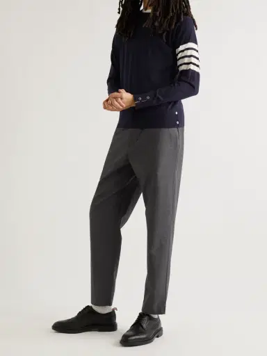 Thom Browne Striped Merino Wool Sweater - Men | Thumbnail 2 Thom Browne Striped Merino Wool Sweater - Men | Thumbnail 2