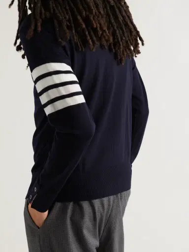 Thom Browne Striped Merino Wool Sweater - Men | Thumbnail 3 Thom Browne Striped Merino Wool Sweater - Men | Thumbnail 3