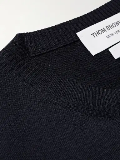 Thom Browne Striped Merino Wool Sweater - Men | Thumbnail 4 Thom Browne Striped Merino Wool Sweater - Men | Thumbnail 4