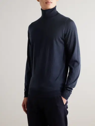 John Smedley Cherwell Merino Wool Rollneck Sweater - Men | Thumbnail 3
