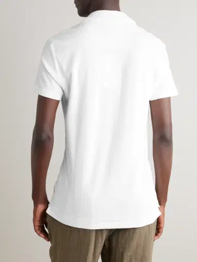 Orlebar Brown Slim-Fit Camp-Collar Cotton-Terry Polo Shirt - Men | Thumbnail 3 Orlebar Brown Slim-Fit Camp-Collar Cotton-Terry Polo Shirt - Men | Thumbnail 3