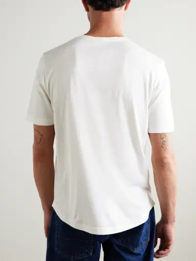 Loro Piana Slim-Fit Silk and Cotton-Blend Jersey T-Shirt - Men | Thumbnail 4