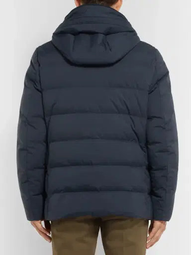 Loro Piana Clearwater Quilted Storm System Shell Hooded Down Jacket - Men | Thumbnail 4