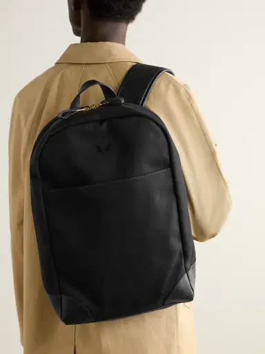 Bennett Winch Leather-Trimmed Cotton-Canvas Backpack - Men | Thumbnail 2