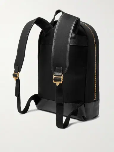 Bennett Winch Leather-Trimmed Cotton-Canvas Backpack - Men | Thumbnail 3