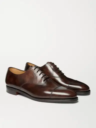 John Lobb City II Burnished-Leather Oxford Shoes - Men | Thumbnail 3 John Lobb City II Burnished-Leather Oxford Shoes - Men | Thumbnail 3