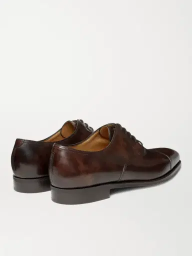 John Lobb City II Burnished-Leather Oxford Shoes - Men | Thumbnail 4 John Lobb City II Burnished-Leather Oxford Shoes - Men | Thumbnail 4