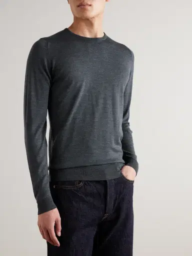 John Smedley Lundy Slim-Fit Merino Wool Sweater - Men | Thumbnail 3
