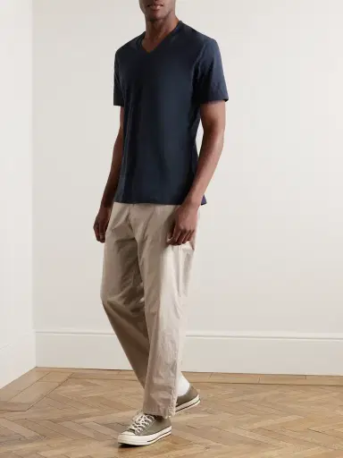James Perse Slim-Fit Combed Cotton-Jersey T-Shirt - Men | Thumbnail 2