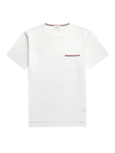Thom Browne Slim-Fit Grosgrain-Trimmed Cotton-Jersey T-Shirt - Men | Thumbnail 1 Thom Browne Slim-Fit Grosgrain-Trimmed Cotton-Jersey T-Shirt - Men | Thumbnail 1