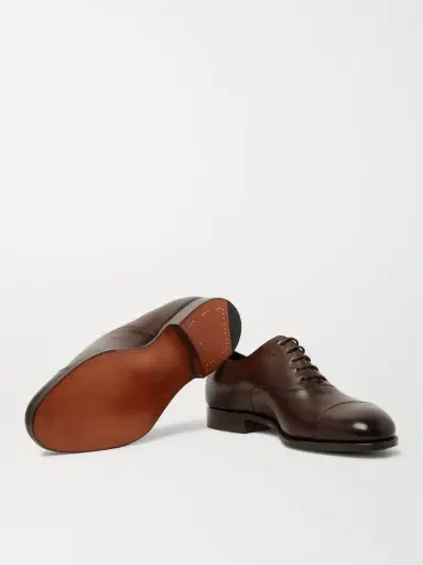 Edward Green Chelsea Cap-Toe Burnished-Leather Oxford Shoes - Men | Thumbnail 3 Edward Green Chelsea Cap-Toe Burnished-Leather Oxford Shoes - Men | Thumbnail 3