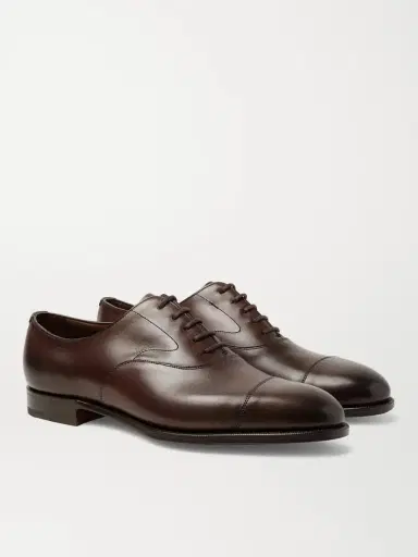 Edward Green Chelsea Cap-Toe Burnished-Leather Oxford Shoes - Men | Thumbnail 4 Edward Green Chelsea Cap-Toe Burnished-Leather Oxford Shoes - Men | Thumbnail 4