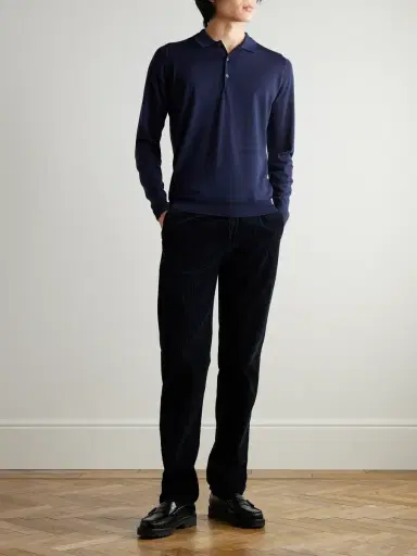 John Smedley Belper Slim-Fit Merino Wool Polo Shirt - Men | Thumbnail 2